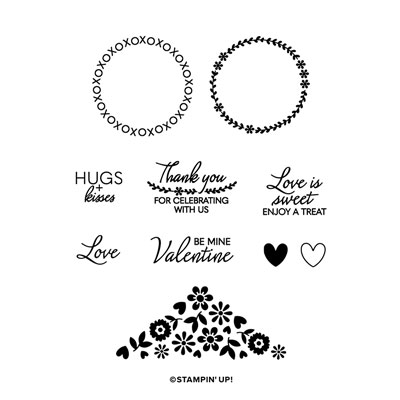 Stampin' Up! Love Treats kit stamps