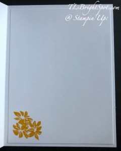 Stampin' Up! Fresh As.A Daisy card 2, inside